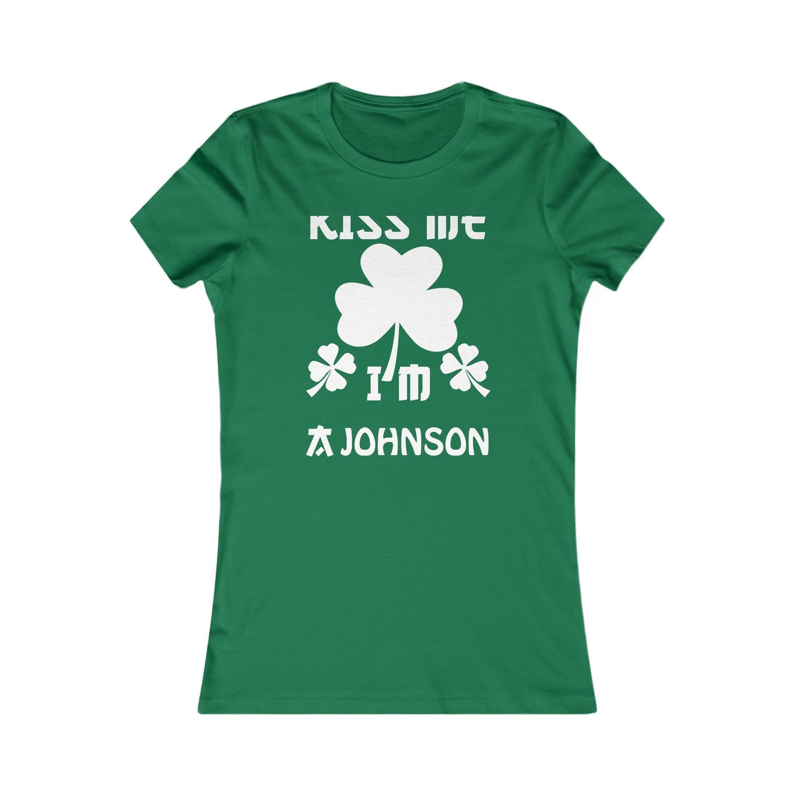 Kiss Me I'm Shamrock Fun — Women Tee