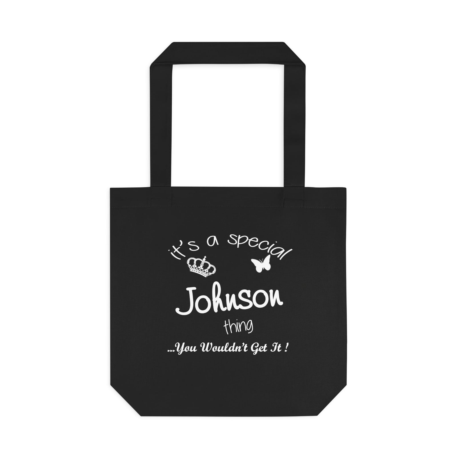 White Minimalist Butterfly Silhouette — Cotton Tote Bag