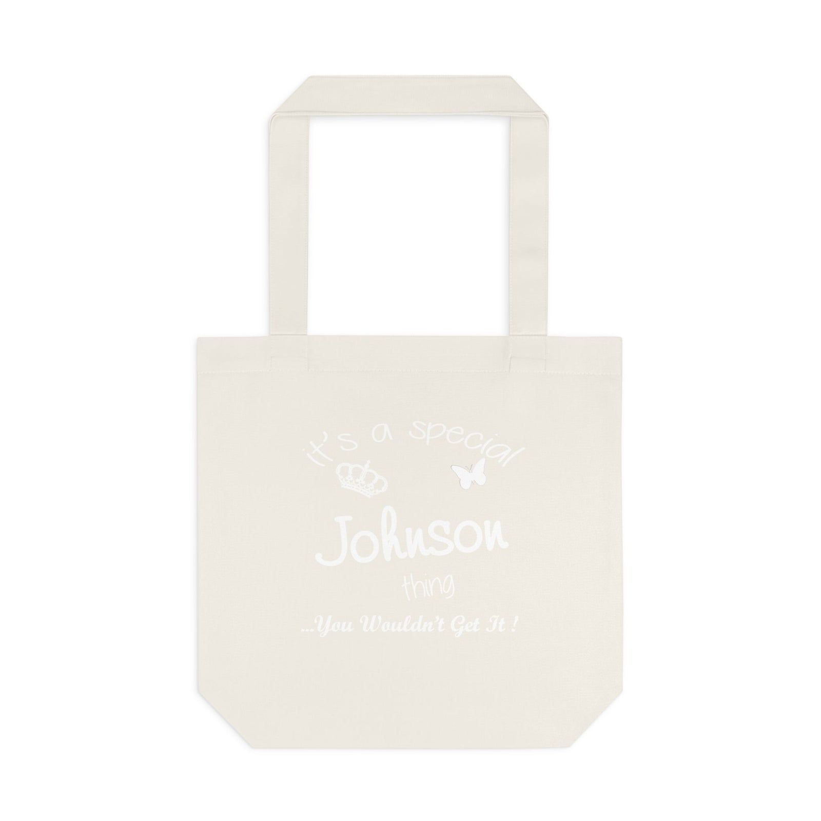 White Minimalist Butterfly Silhouette — Cotton Tote Bag