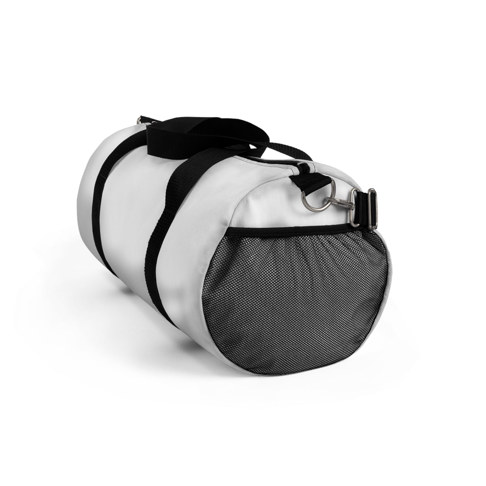White Minimalist Butterfly Silhouette — Duffel Bag