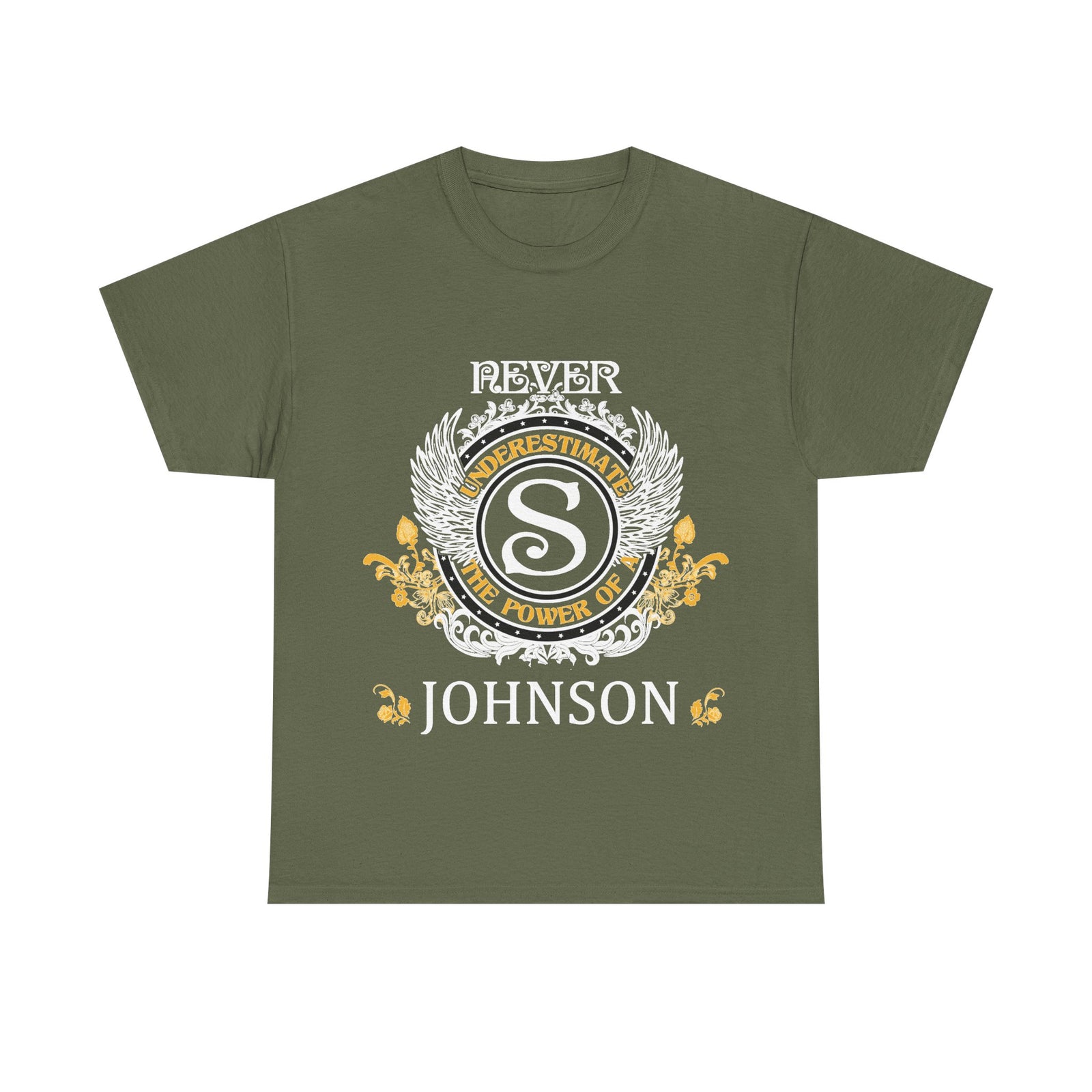 Never Underestimate The Power - Johnson Crest — Unisex Tee