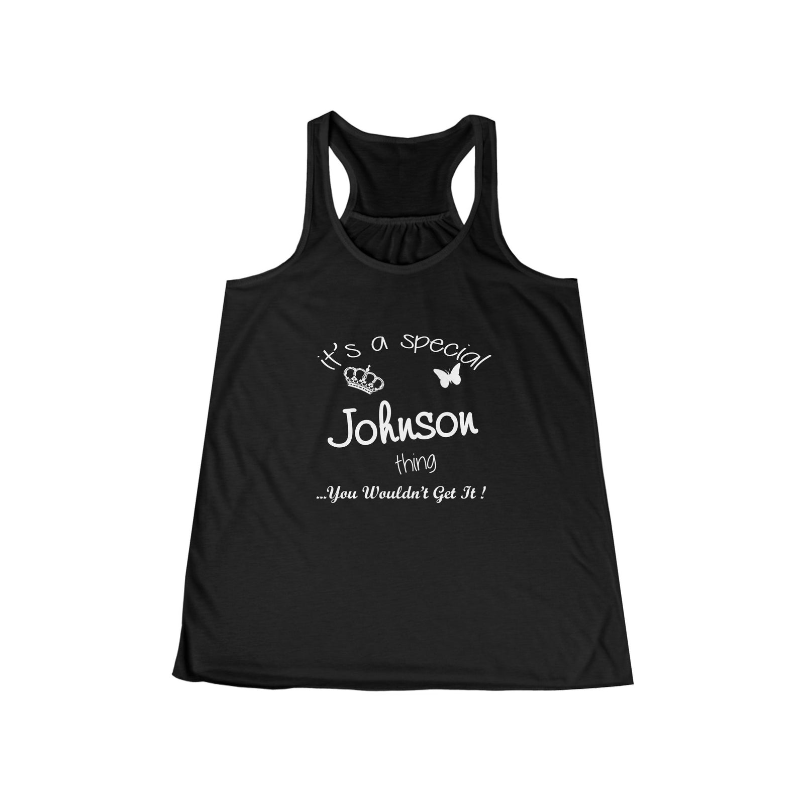 White Minimalist Butterfly Silhouette — Tank
