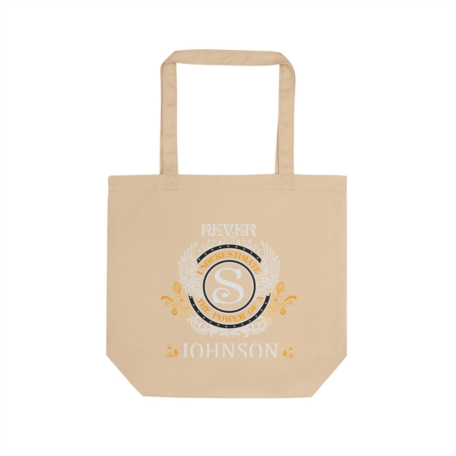 Never Underestimate The Power - Johnson Crest — Eco Tote Bag