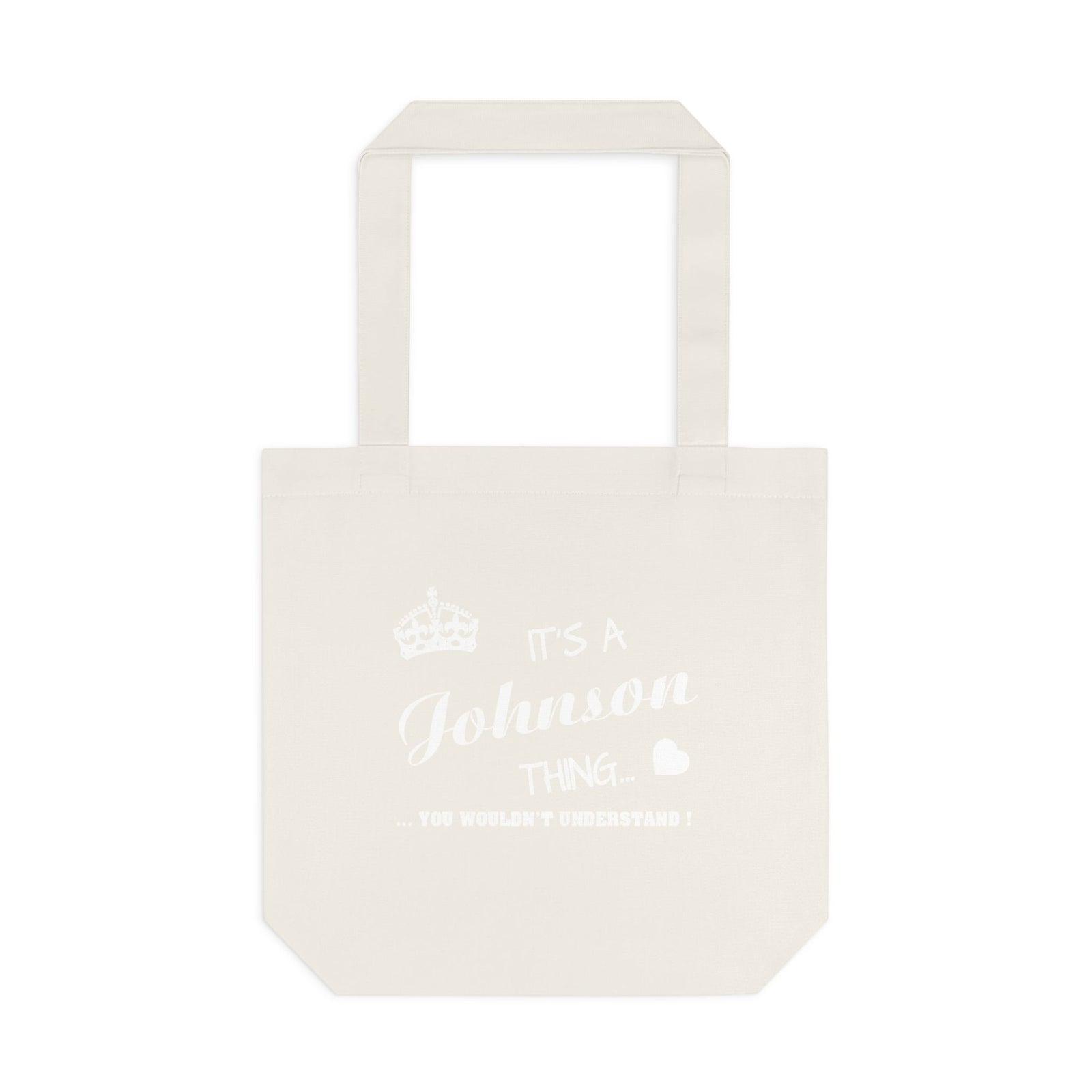 Simple Classic Black Text Design — Cotton Tote Bag