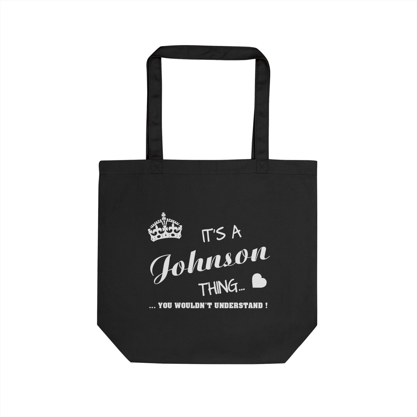 Simple Classic Black Text Design — Eco Tote Bag