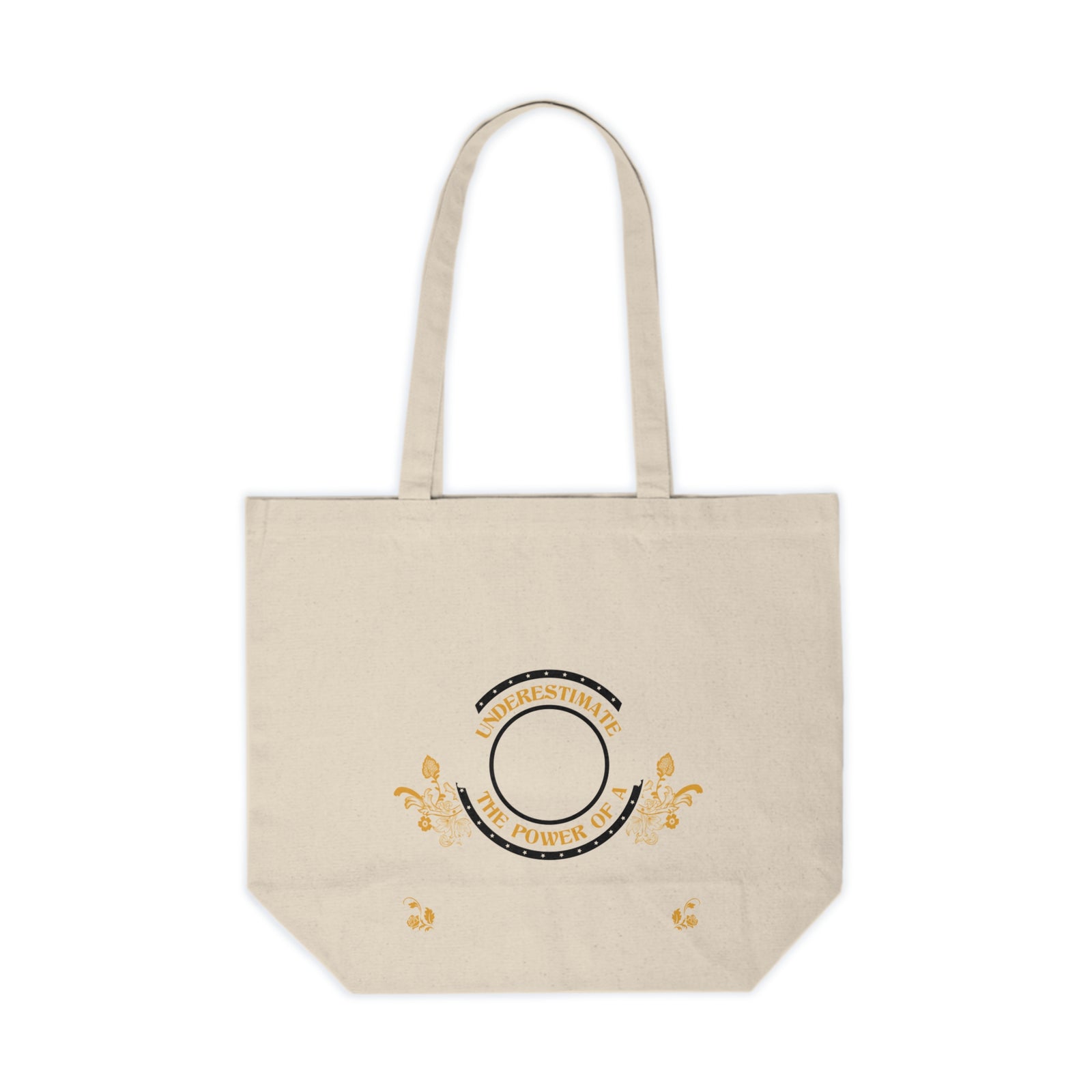 Never Underestimate The Power - Johnson Crest — Canvas Shopping Tote
